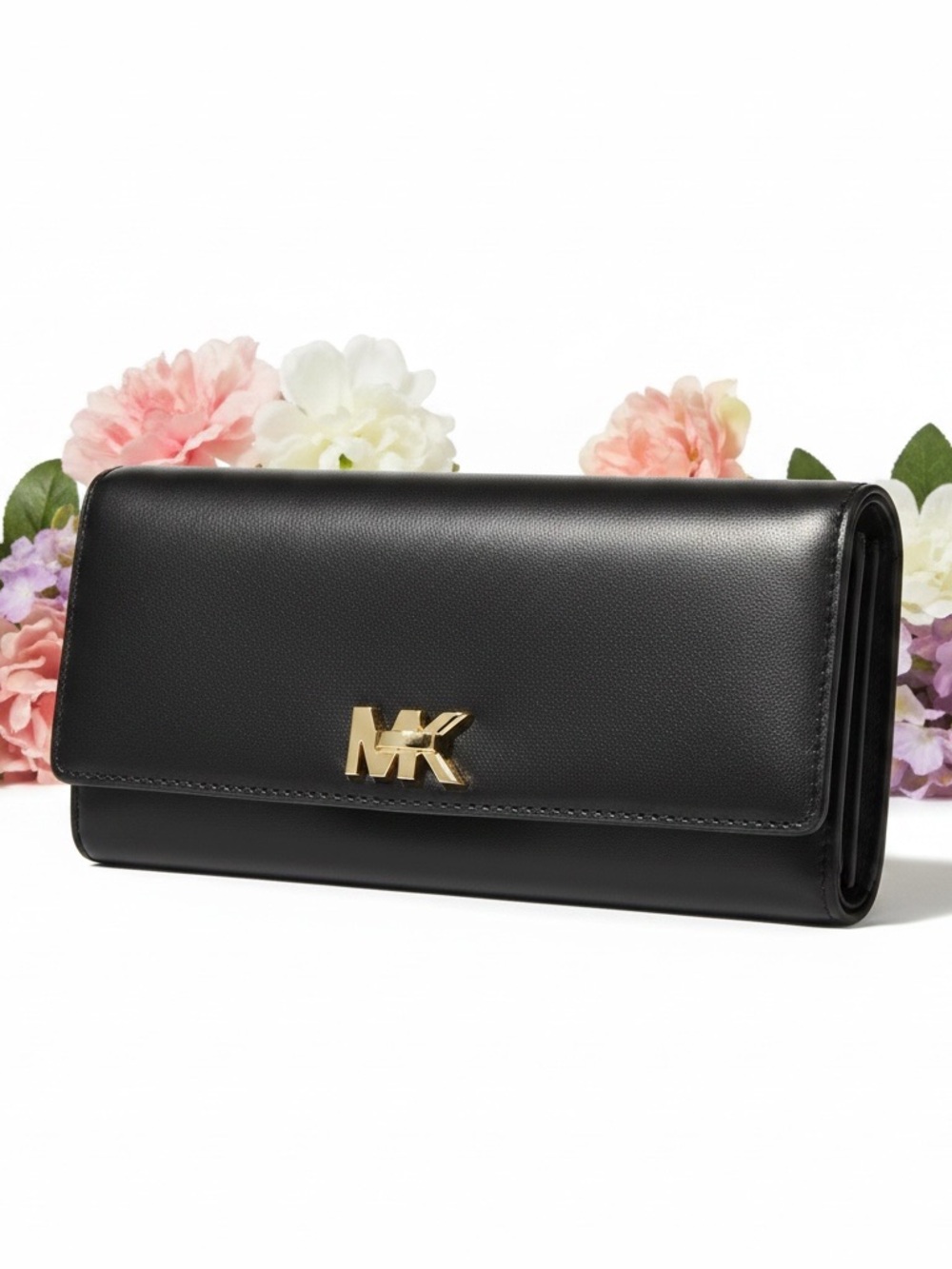 Michael Kors New never used Black Wallet with Gold MK Logo